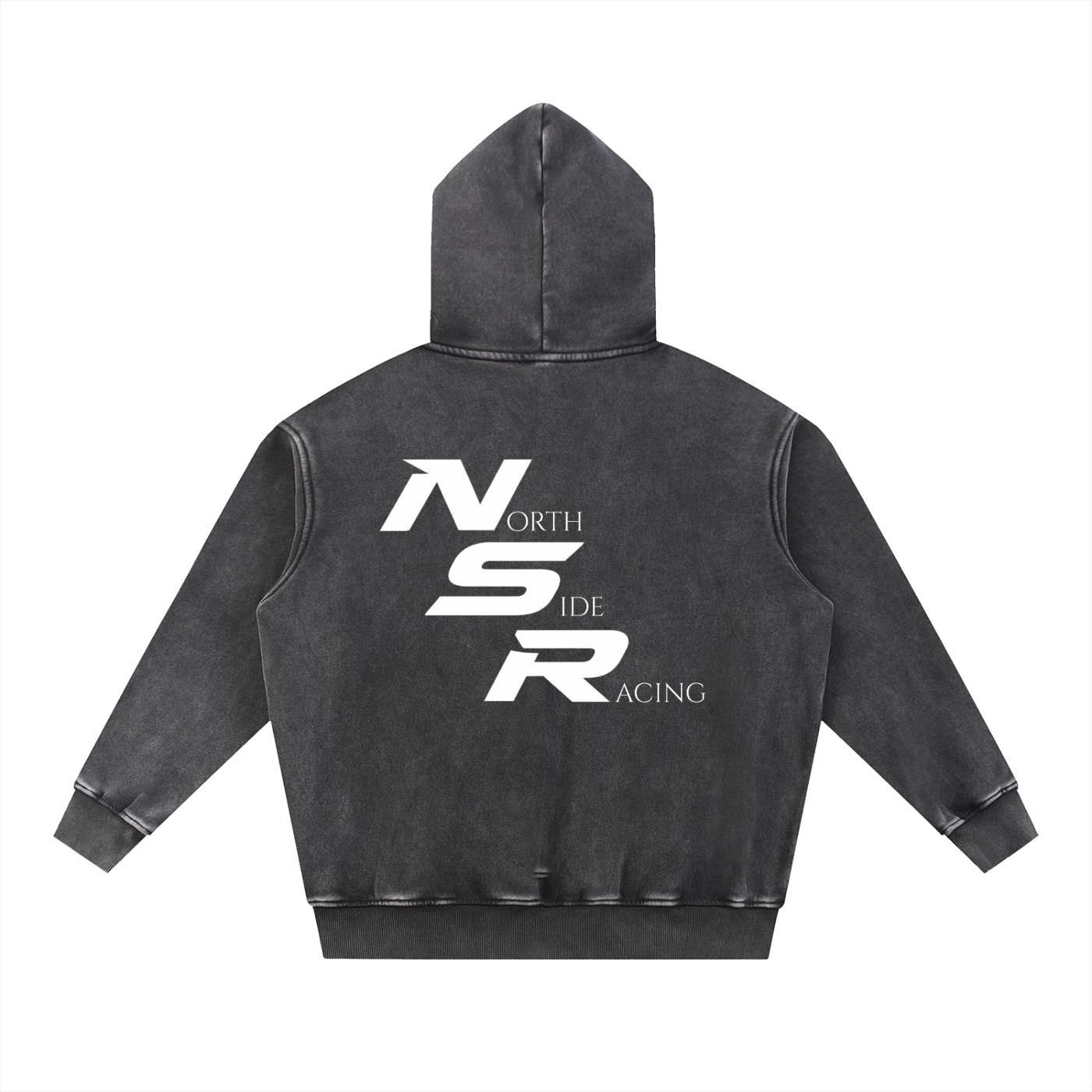 Snow Wash Fleece Oversize Hoodie