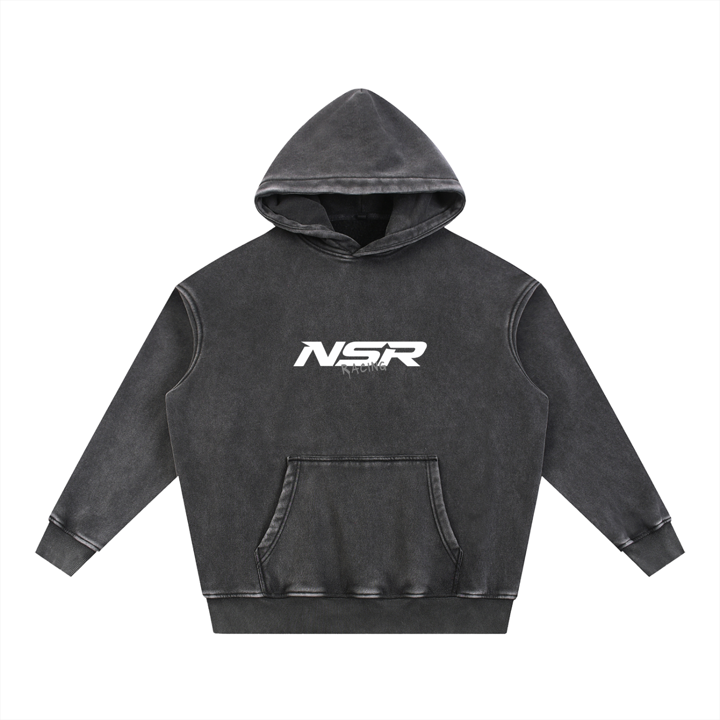 Snow Wash Fleece Oversize Hoodie