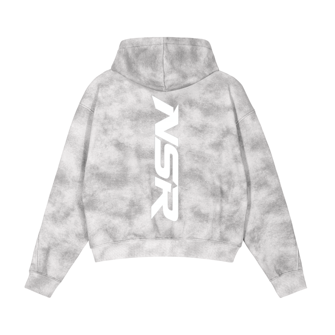 Dirty Washed Zip-Up Fleece Hoodie