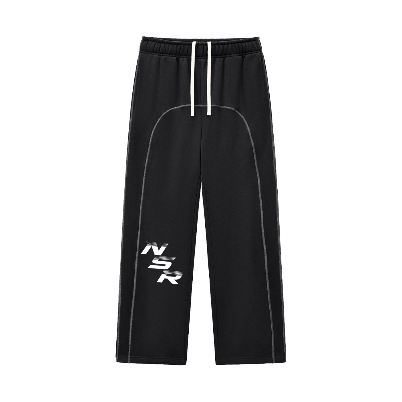 Contrast-Stitched Fleece Sweatpants